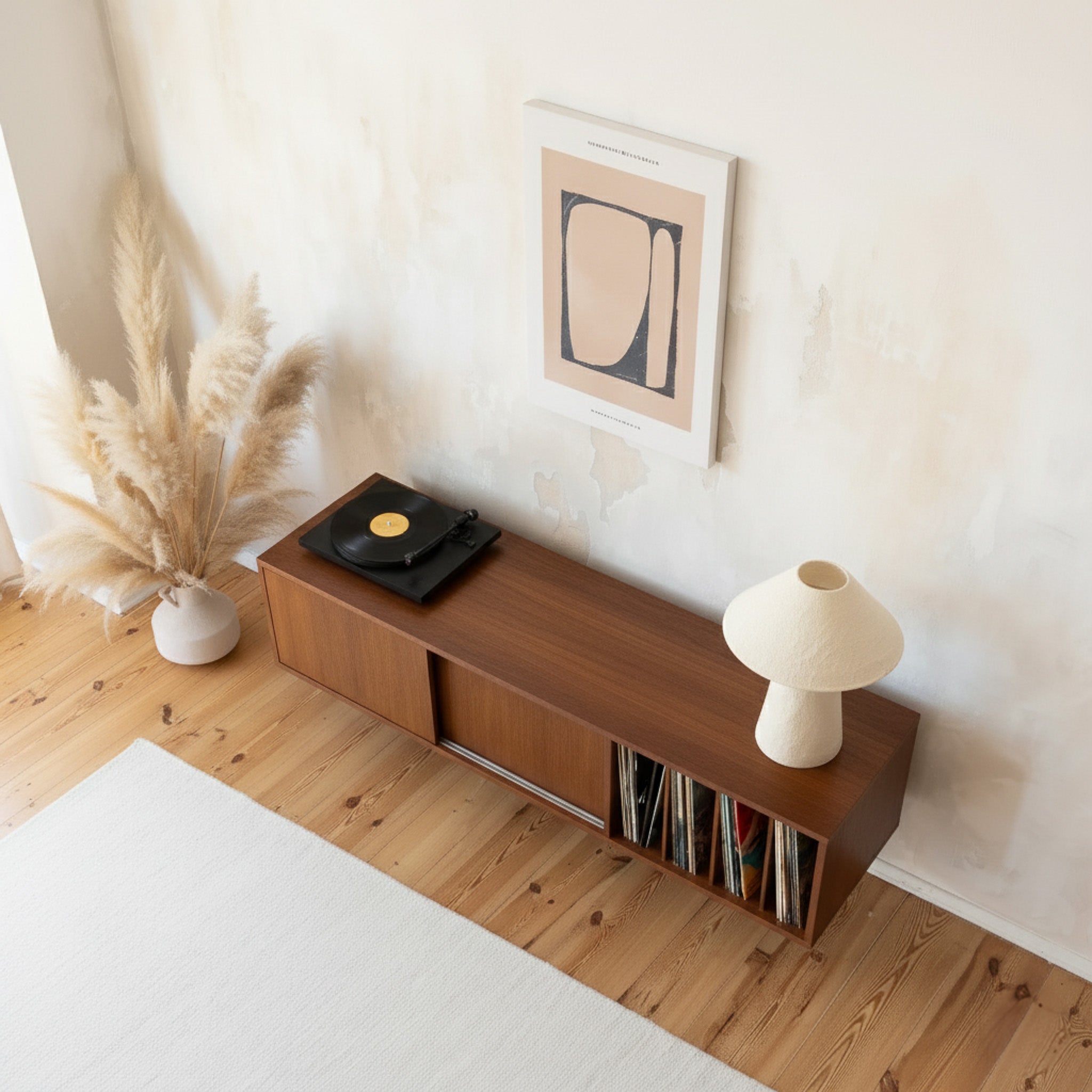 Wall-mounted sideboard LOTV VINYL SLIDE
